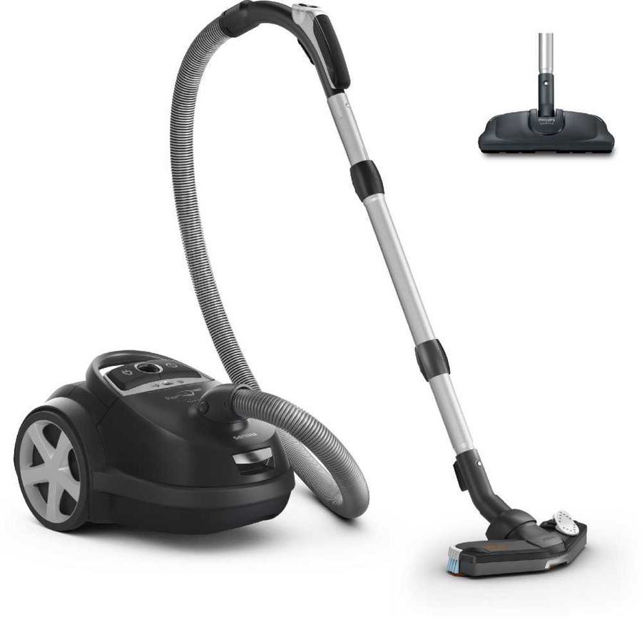 Пылесос PHILIPS FC9176/02, 2200Вт, черный Пылесос PHILIPS FC9176/02, 2200Вт, черныйПылесосы<br>мощность: 2200Вт; с мешком для пыли; мощность всасывания 500Вт, объем пылесборника 4л, цвет: черный<br><br>Цвет: черный