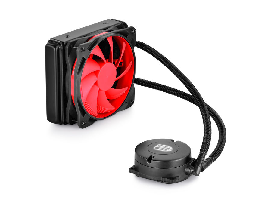 Устройство охлаждения(кулер) DEEPCOOL Watercooler MAELSTROM 120, 120мм, Ret Устройство охлаждения(кулер) DEEPCOOL Watercooler MAELSTROM 120, 120мм, RetСистемы охлаждения компьютера<br>вентиляторов - 1шт, 120мм, 600 - 2200 об/мин; с подсветкой; для ЦП до 150 Вт; основание: цельное, материал - медь; подшипник скольжения; радиатор - алюминий; с тепловыми трубками; питание от МП - 4-pin<br>