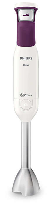 Блендер PHILIPS HR2645/70, погружной, белый/фиолетовый
