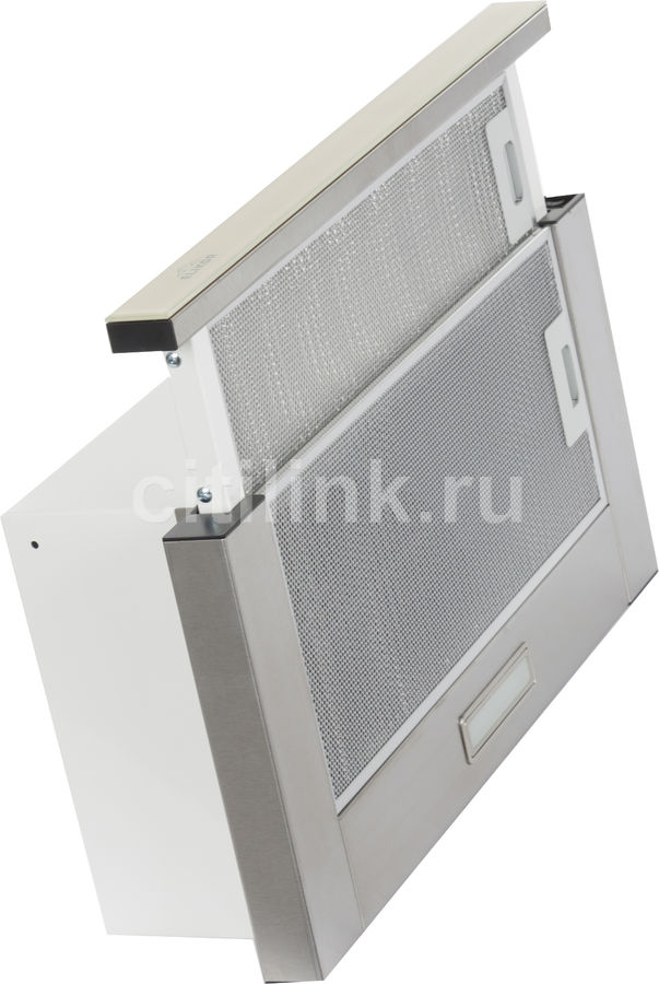 Вытяжка встраиваемая в шкаф 60 см elikor интегра glass 60 inox white glass