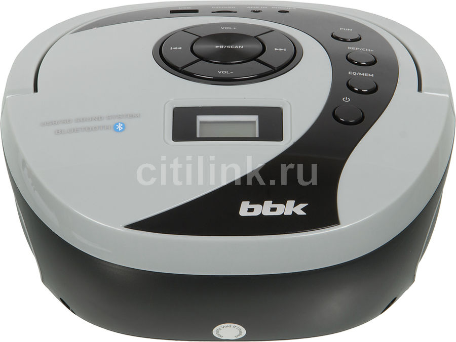 Аудиомагнитола BBK BS10BT, черный и серый - купить в Ситилинк | 1015881
