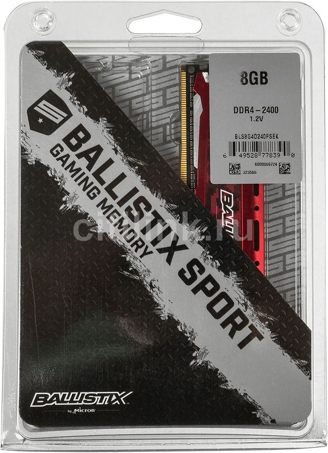 Характеристики Оперативная память Crucial Ballistix Sport LT ...