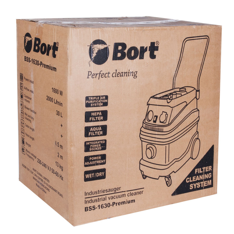 Строительный пылесос Bort BSS-1630-Premium, белый - купить в Ситилинк ...