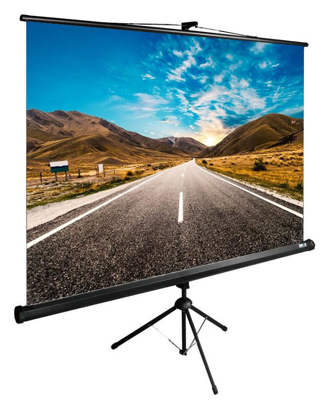 Экран Cactus TriExpert CS-PSTE-160x160-BK, 160х160 см, 1:1, напольный ...