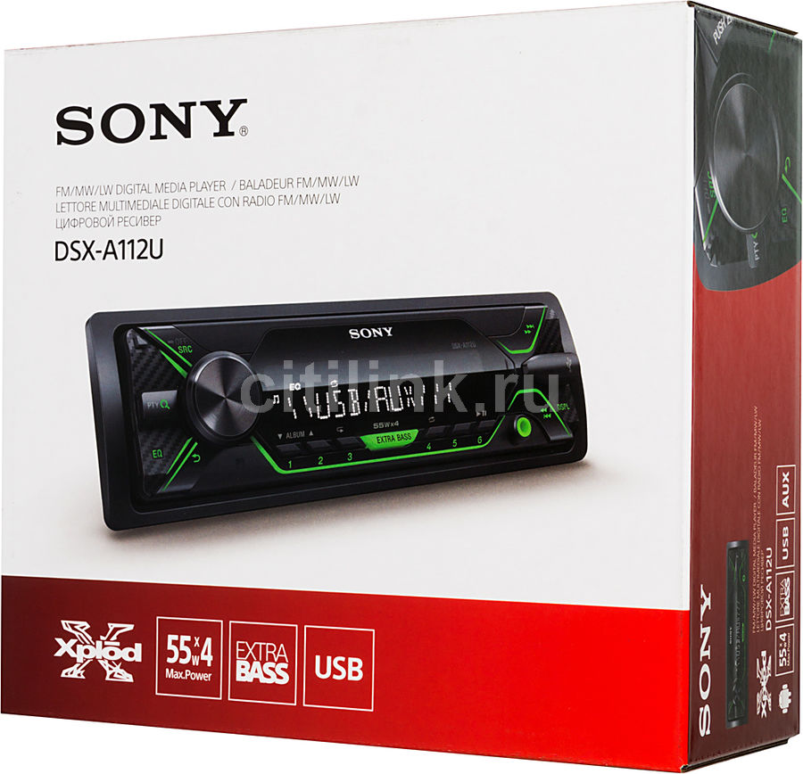 Автомагнитола sony dsx a112u инструкция