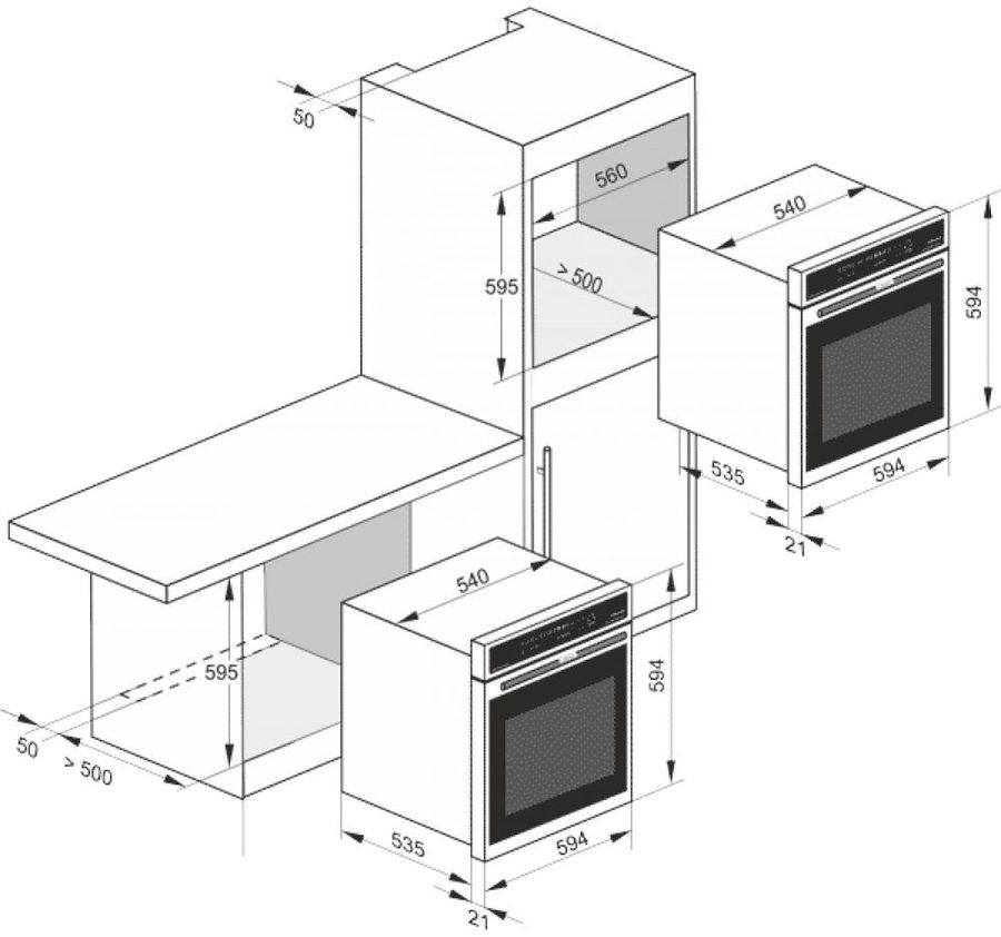 Газовый духовой шкаф kaiser eg 6345 elfem