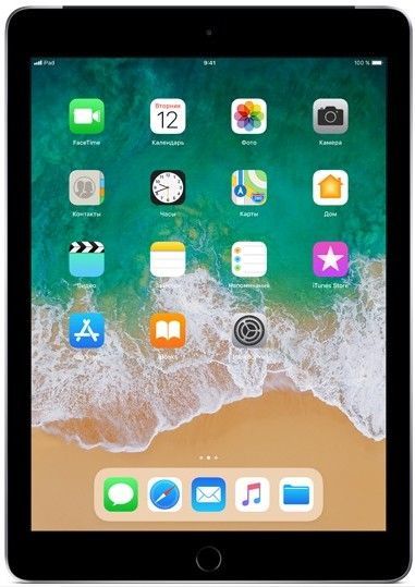 Планшет Apple iPad 2018 128Gb Wi-Fi MR7J2RU/A, 2GB, 128GB темно-серый -  купить в Ситилинк | 1053617