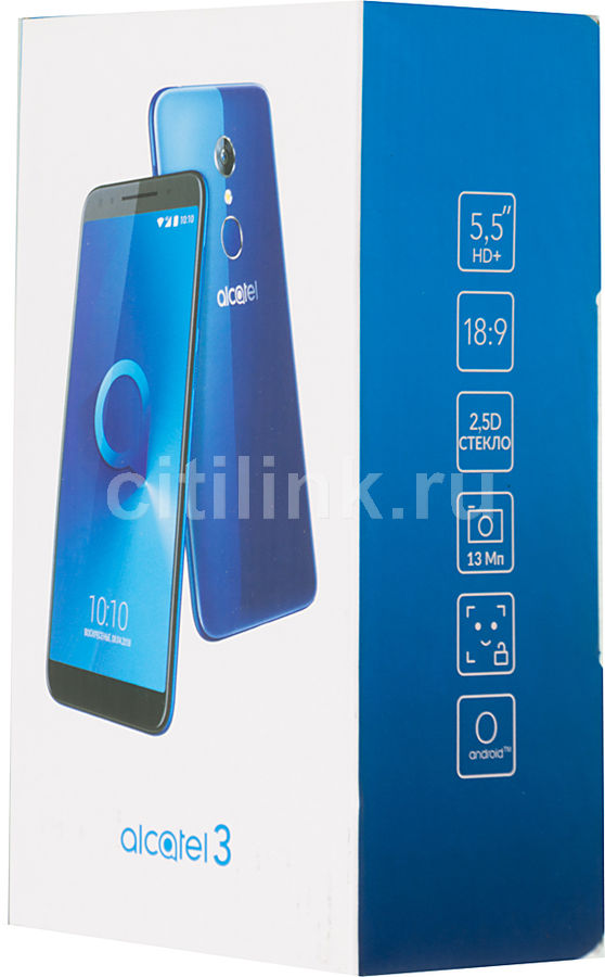 Смартфон Alcatel 3 5052D, синий - купить в Ситилинк | 1055167
