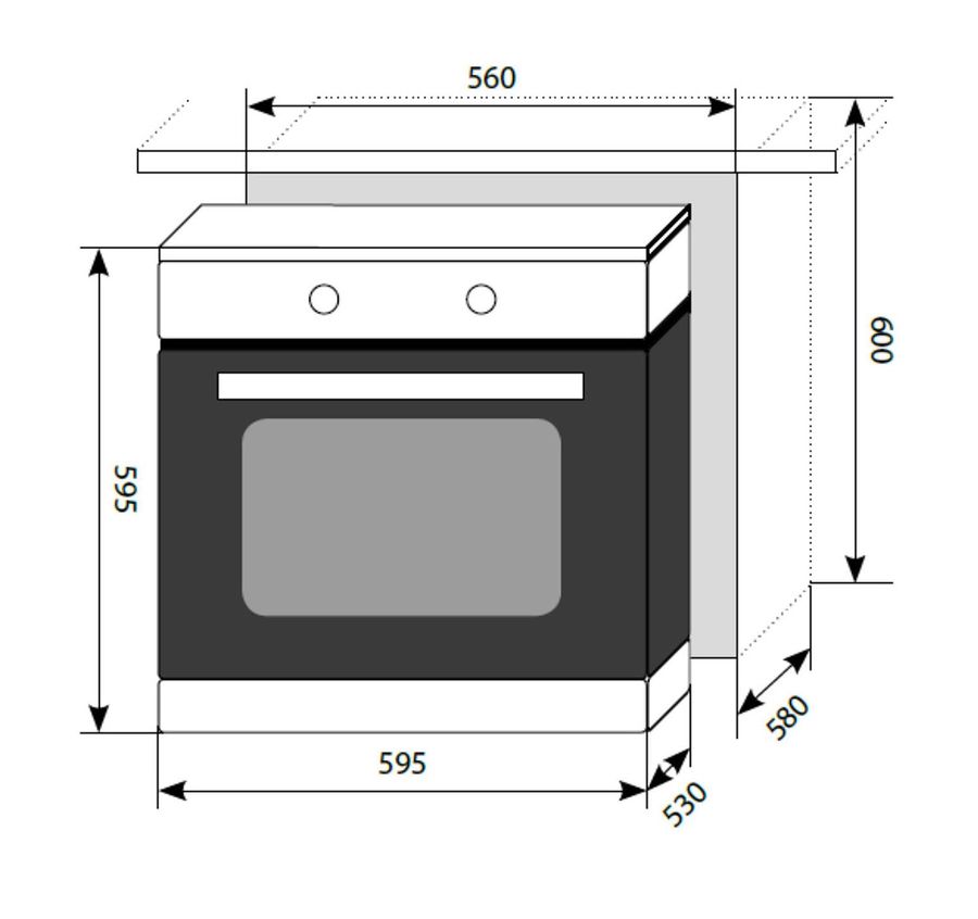 Духовой шкаф lex edm 4540 ix нержавеющая сталь черный