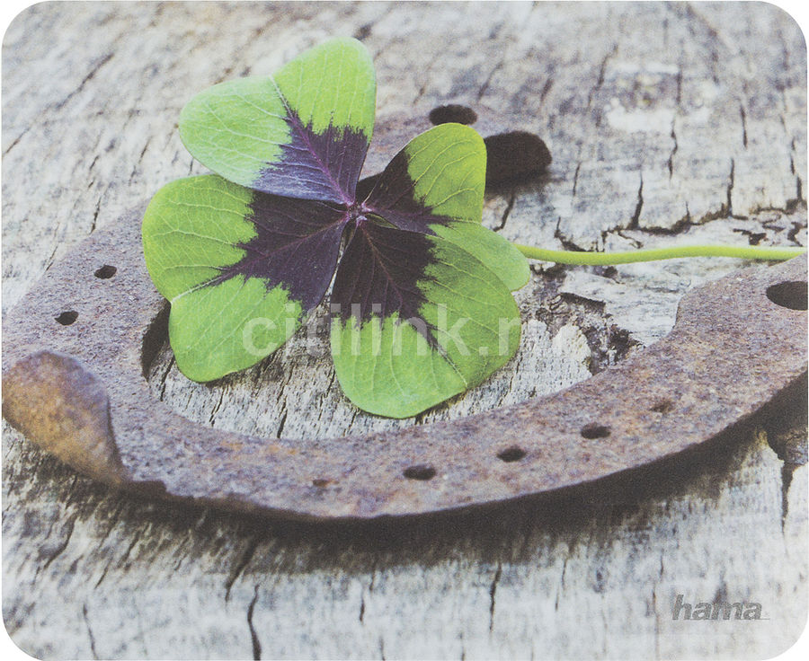 Коврик для мыши HAMA Luck (S) рисунок, полипропилен, 220х180х1мм ...