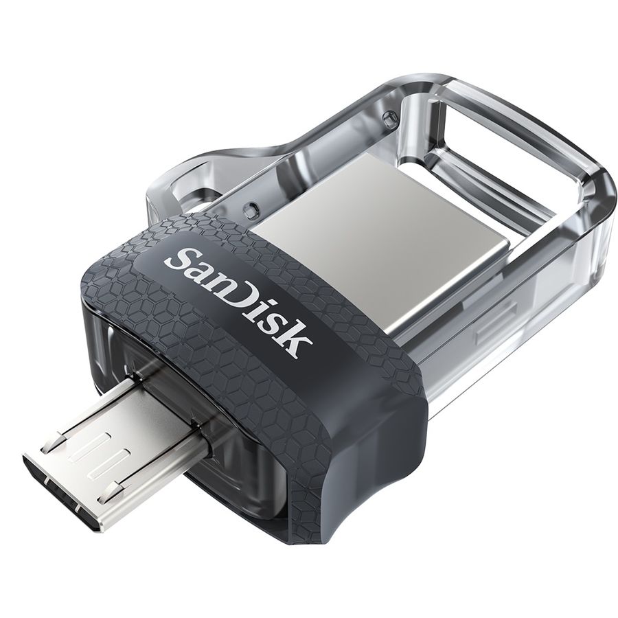 Флешка USB SANDISK Ultra Dual drive 256ГБ, USB3.0, черный