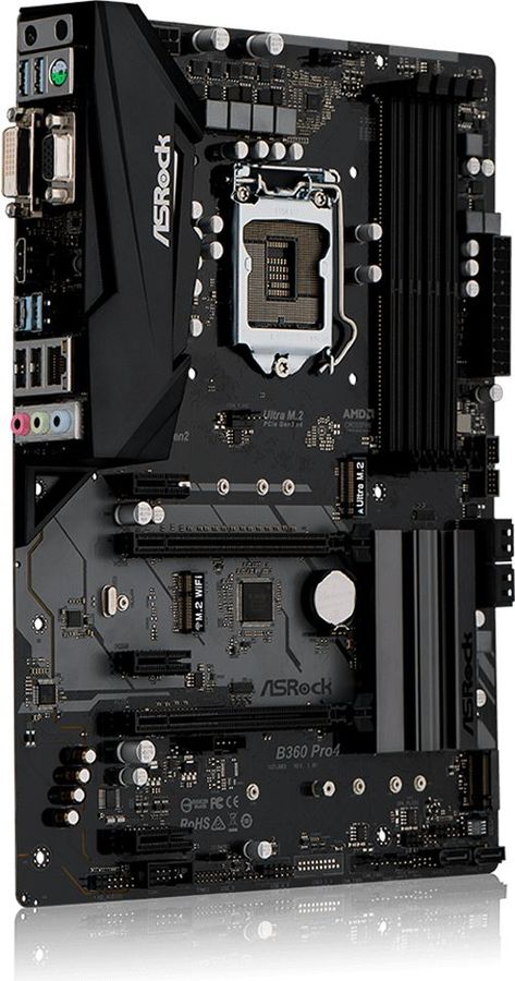 Asrock b360 pro4 какие процессоры поддерживает