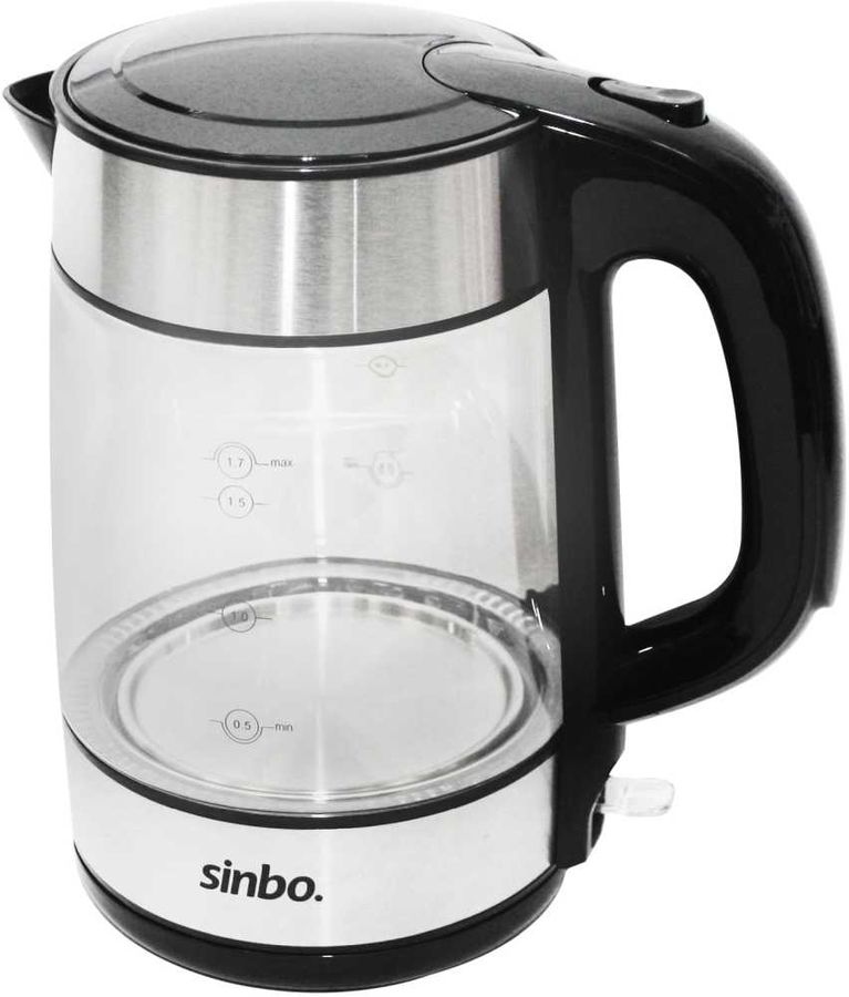Чайник электрический SINBO SK 7389, 2200Вт, прозрачный