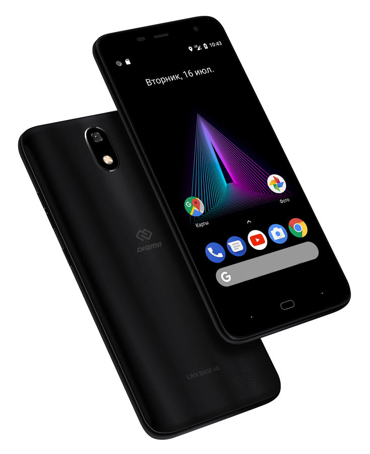 Характеристики товара смартфон DIGMA Linx Base 4G, черный (1067467 ...