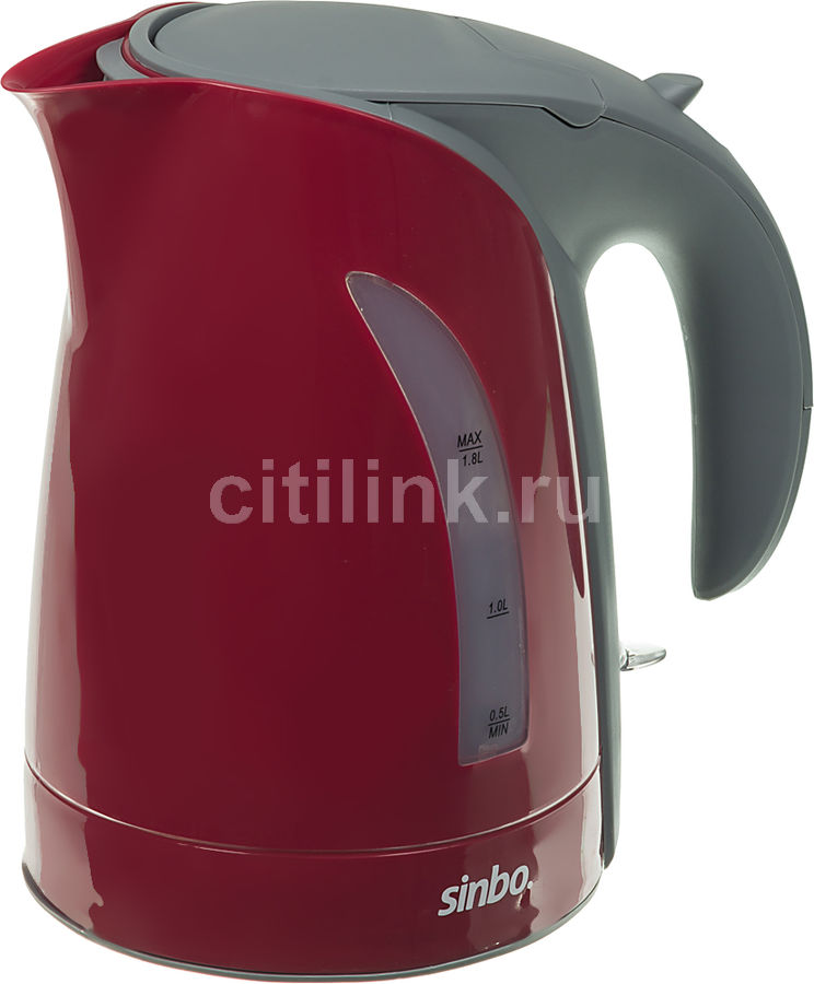 Чайник электрический SINBO SK 7392, 2200Вт, красный
