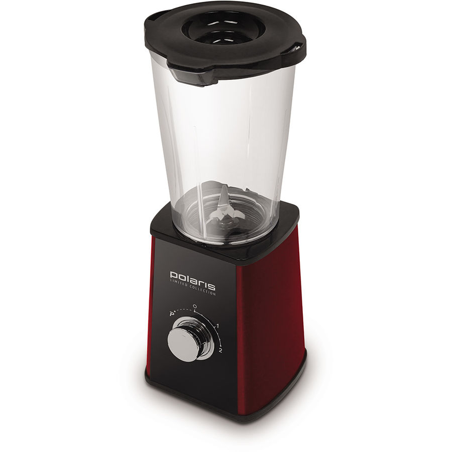 Блендер POLARIS PTB 0210A Fitness, стационарный, черный/красный