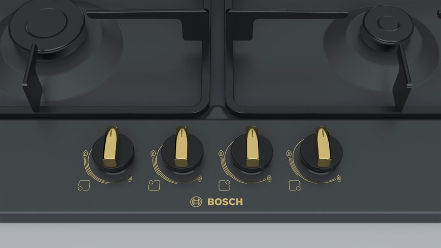 Варочная панель BOSCH PGP6B3B60R,  независимая,  черный