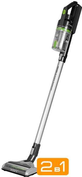 Ручной пылесос (handstick) REDMOND RV-UR355, 100Вт, черный/зеленый