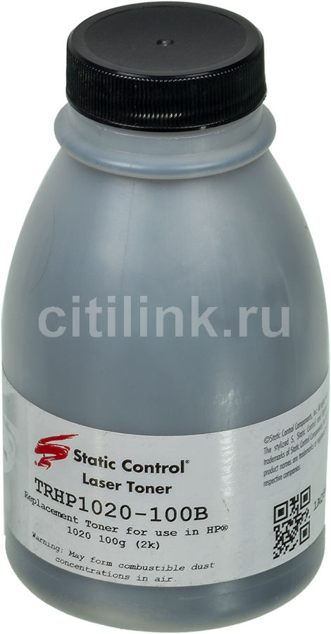 Купить Тонер STATIC CONTROL TRHP1020-100B, черный в интернет-магазине СИТИЛИНК, цена на Тонер STATIC CONTROL TRHP1020-100B, черный (1087342) - Москва