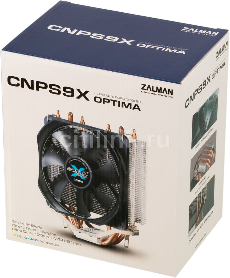 Устройство охлаждения(кулер) Zalman CNPS9X Optima - купить в Ситилинк ...