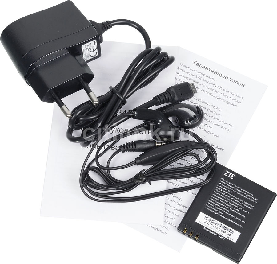 Характеристики товара сотовый телефон ZTE R340E, черный (1089278 ...