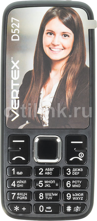 Сотовый телефон Vertex D527 черный - купить в Ситилинк | 1097362