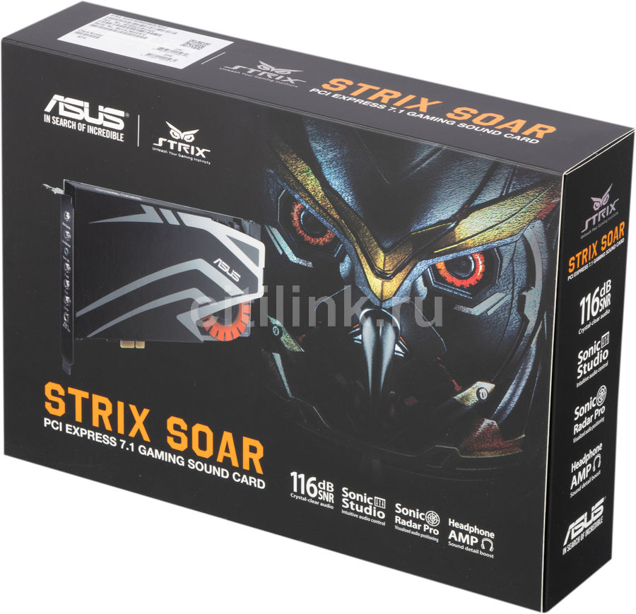 Звуковая карта asus pci e strix soar