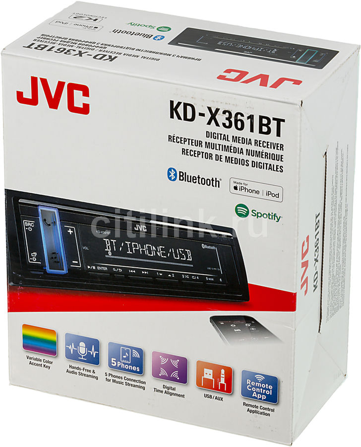 Jvc kd x361bt процессорная или нет