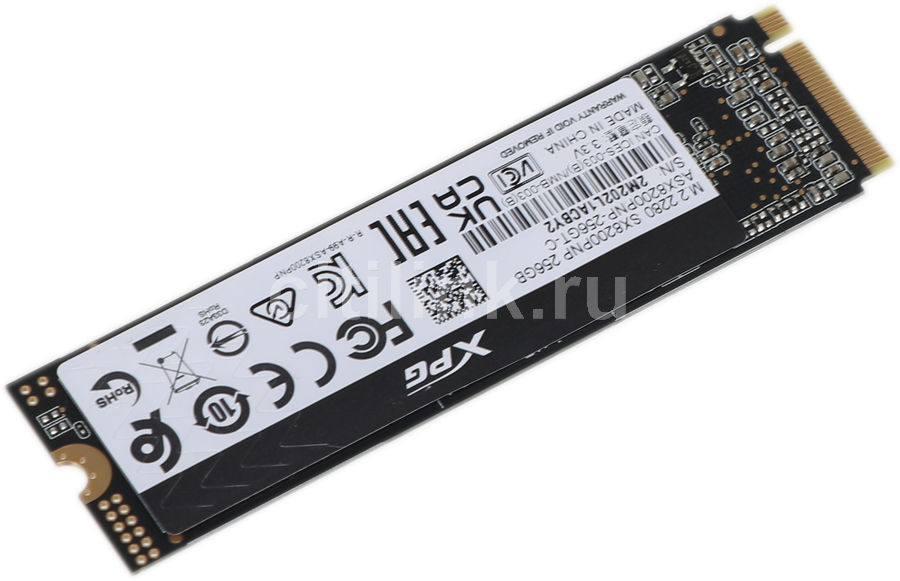 SSD накопитель A-Data XPG SX8200 Pro ASX8200PNP-256GT-C 256ГБ - купить в  Ситилинк | 1106900