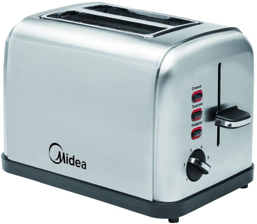 Тостер MIDEA MT-1400, серебристый