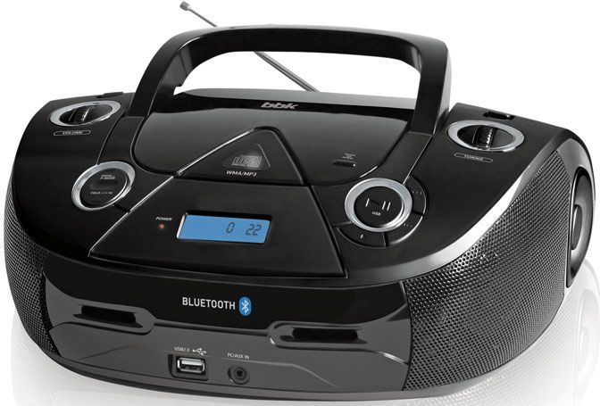 Аудиомагнитола BBK BX318BT, черный