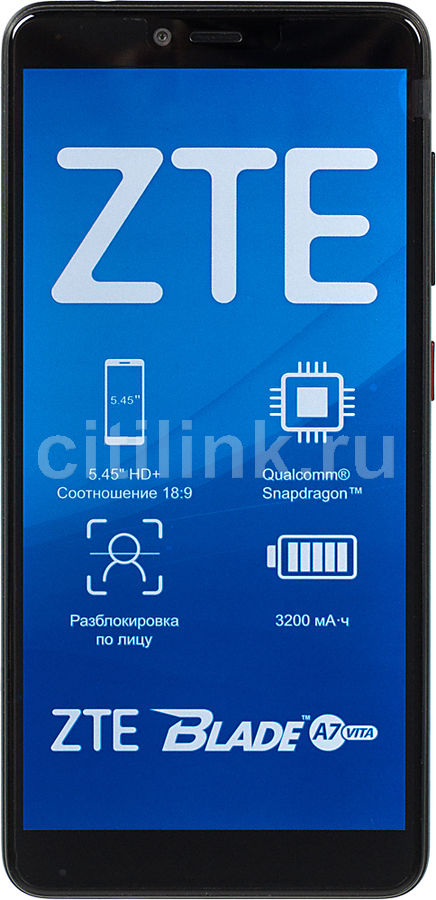 Обзор товара смартфон ZTE Blade A7 Vita 16Gb, черный (1112301) в ...