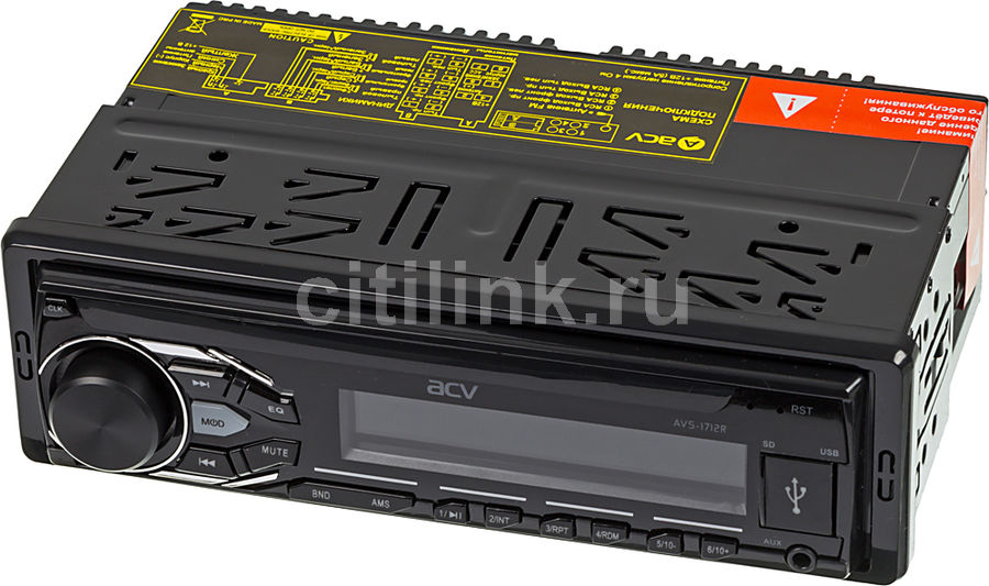 Автомагнитола ACV AVS-1712R, USB, SD