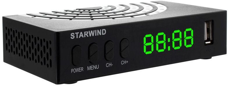 Ресивер DVB-T2 STARWIND CT-220, черный