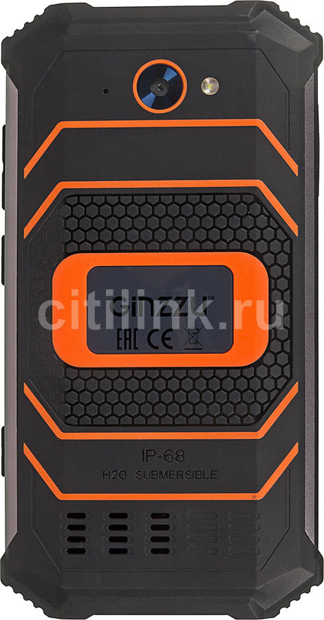 Смартфон Ginzzu 32Gb, RS8502, черный / оранжевый - купить в Ситилинк ...