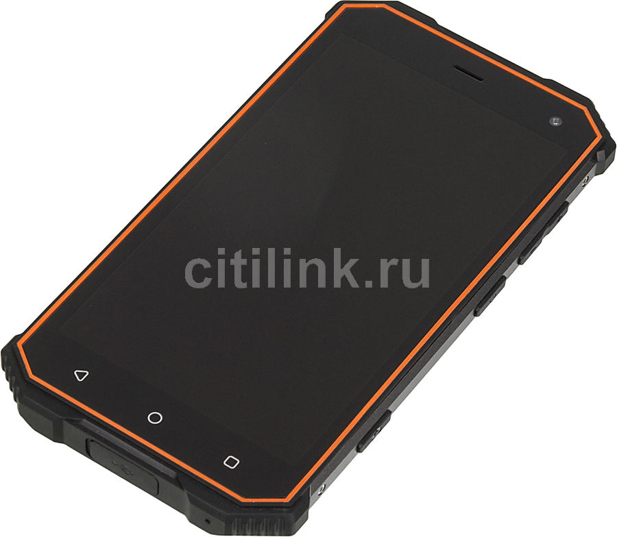Смартфон Ginzzu 32Gb, RS8502, черный / оранжевый - купить в Ситилинк ...