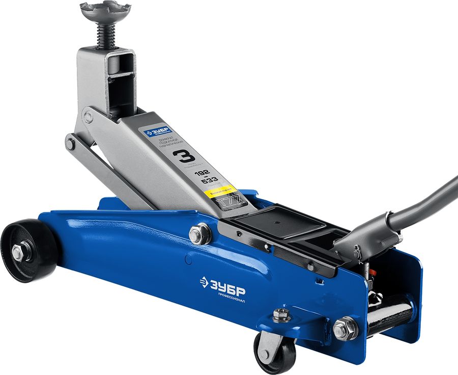  Домкрат гидравлический ЗУБР T77 подкатной, 3т в интернет .