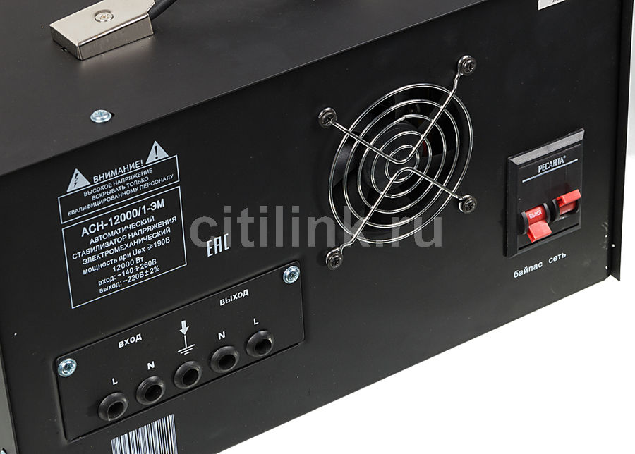 Услуги на стабилизатор напряжения Ресанта АСН-12000/1-ЭМ, серый ...