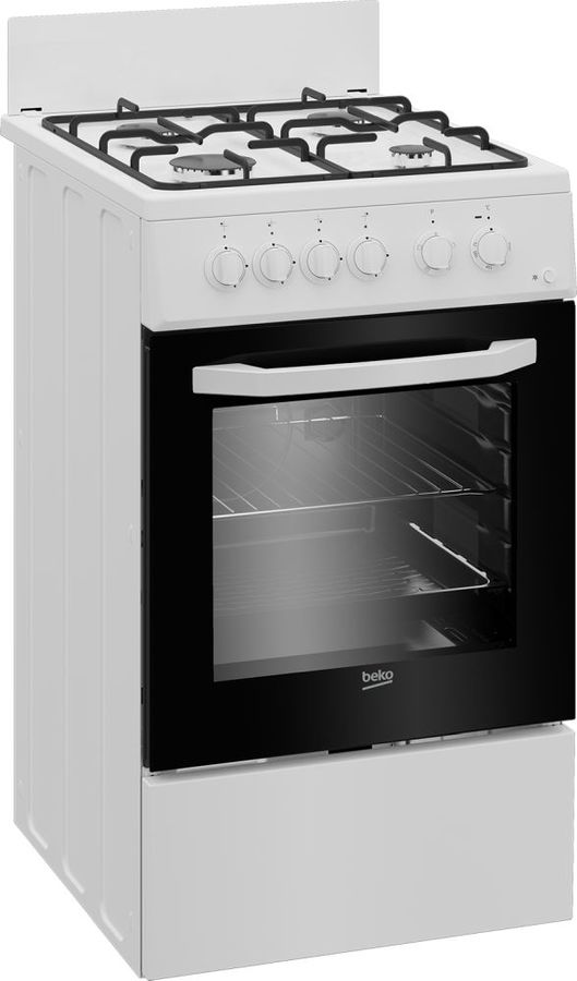 Купить Газовая плита BEKO FFSS52010GW духовка, белый в интернет .