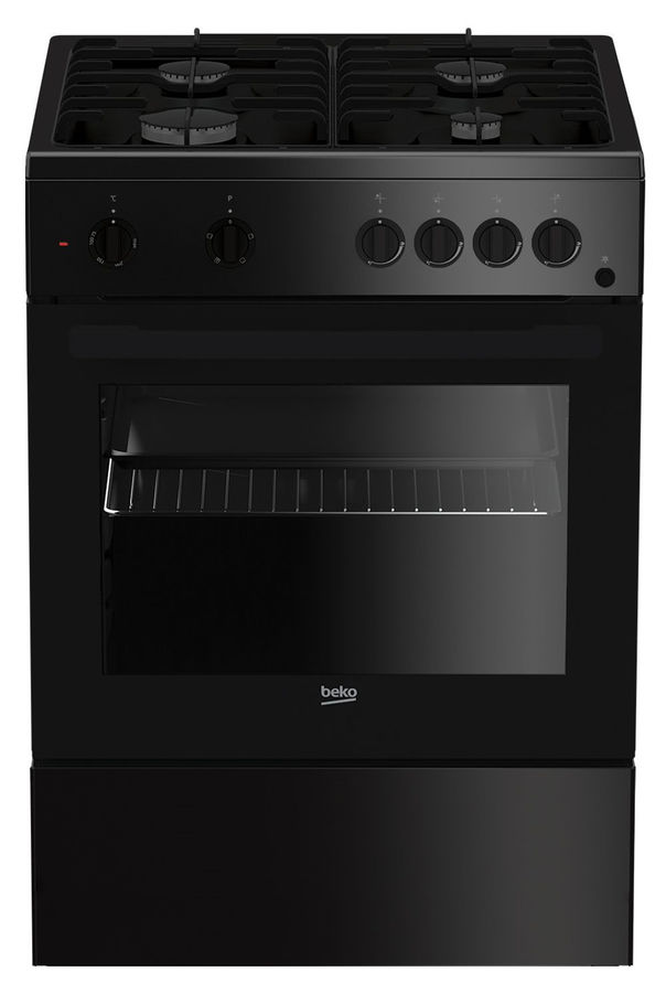 Купить Газовая плита BEKO FFSS62010GB духовка, черный в интернет .