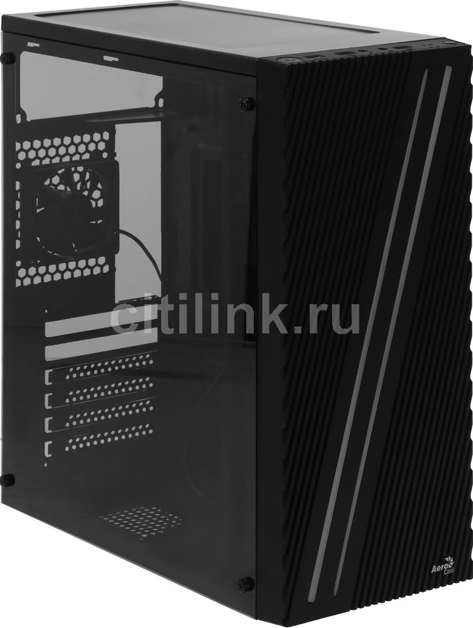 Корпус ATX AEROCOOL Streak-A-BK-v1, черный