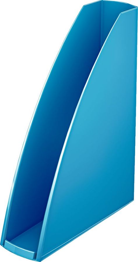 Лоток вертикальный Esselte 52771036 Leitz WOW A4 75x312x258мм синий металлик полистирол