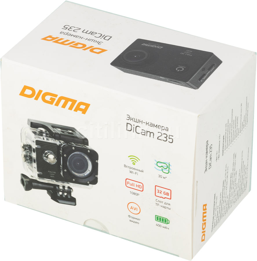 Настройка экшен камеры digma 235