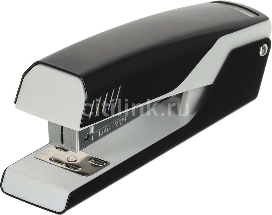 Степлер Kw-Trio 055X4-BLK Half strip Bravo 24/6 26/6 (20листов) черный 150скоб металл/пластик коробк
