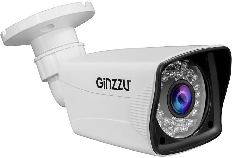 Камера видеонаблюдения аналоговая Ginzzu HAB-2036P, 3.6 мм, белый [00 ...
