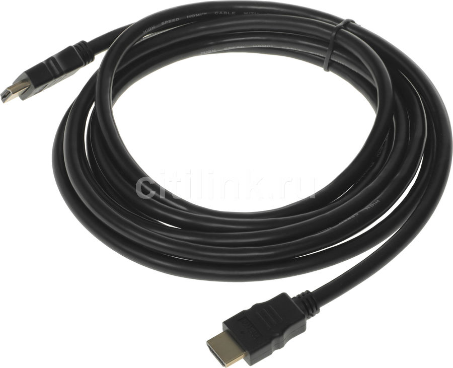 Кабель видео HDMI (m) - HDMI (m) , ver 2.0, 3м - купить в Ситилинк ...