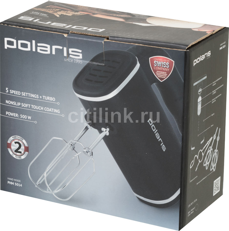 Миксер Polaris PHM 5014, черный - купить в Ситилинк | 1148837