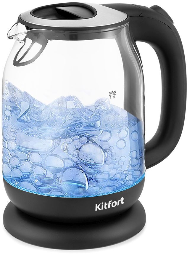 Чайник электрический KITFORT КТ-654-6, 2200Вт, черный
