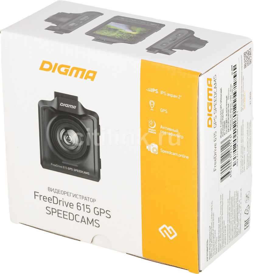 Видеорегистратор digma freedrive 615 gps speedcams обзор