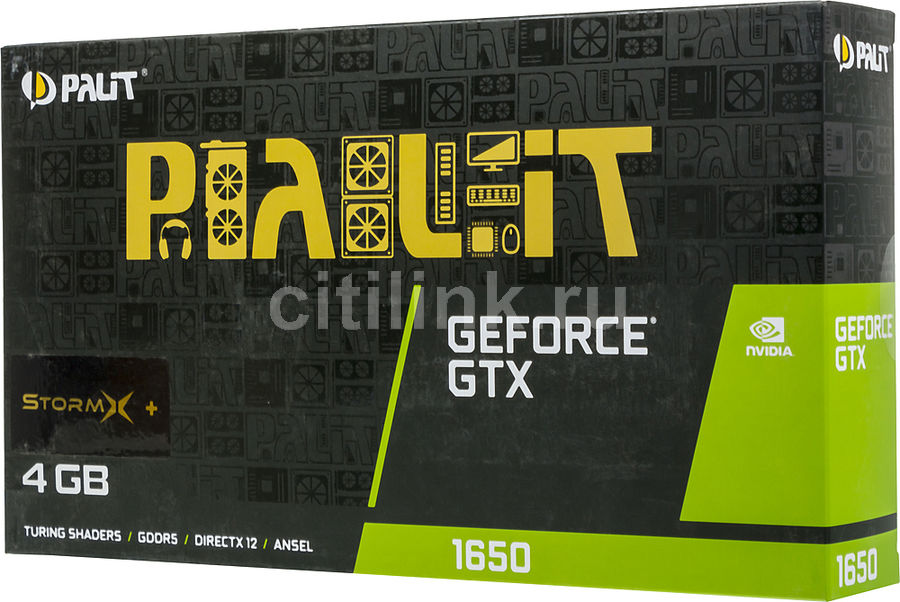 Характеристики Видеокарта Palit NVIDIA GeForce GTX 1650, PA-GTX1650 ...
